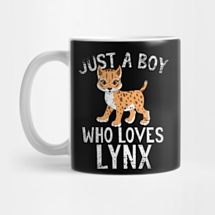 Just A Boy Who Loves lynx Mug